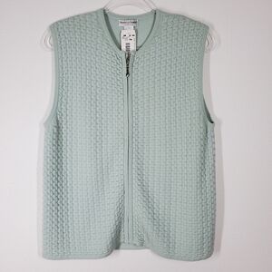 DRAPER'S & DAMON'S ZIP FRONT SWEATER VEST